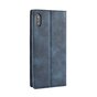 Vintage Wallet Stijl Kunstleer leder Cover Case iPhone XS Max hoesje - Blauw