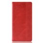 Vintage kunstleer Wallet Case iPhone X XS - Rood hoesje