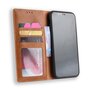 Vintage kunstleer Wallet Case iPhone XR - Bruin hoesje