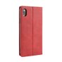 Vintage kunstleer Wallet Case iPhone XR - Rood hoesje