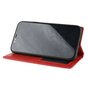 Vintage kunstleer Wallet Case iPhone XR - Rood hoesje