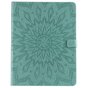 Lederen iPad Pro 12.9-inch 2018 Case Hoes Zonnebloem Bedrukking Wallet Portemonnee - Groen