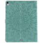 Lederen iPad Pro 12.9-inch 2018 Case Hoes Zonnebloem Bedrukking Wallet Portemonnee - Groen