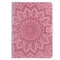 Zonnebloem Lederen iPad Pro 11-inch 2018 Case Hoes Wallet - Roze