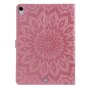 Zonnebloem Lederen iPad Pro 11-inch 2018 Case Hoes Wallet - Roze