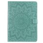 Zonnebloem Lederen geschikt voor iPad Pro 11-inch 2018 Case Hoes Wallet - Groen