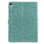 Zonnebloem Lederen geschikt voor iPad Pro 11-inch 2018 Case Hoes Wallet - Groen