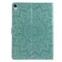 Zonnebloem Lederen iPad Pro 11-inch 2018 Case Hoes Wallet - Groen