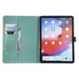 Zonnebloem Lederen geschikt voor iPad Pro 11-inch 2018 Case Hoes Wallet - Groen