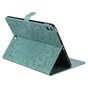 Zonnebloem Lederen iPad Pro 11-inch 2018 Case Hoes Wallet - Groen