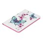 Vlinders bloemen flipcase leder klaphoes standaard iPad mini 4 5 - Wit