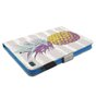 Ananas pineapple flipcase leder klaphoes iPad mini 1 2 3 4 5 - Lichtroze Wit