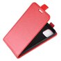 Verticale Flip kunstleer wallet hoesje iPhone 11 Pro Max case - Rood