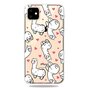 Dieren Eigenwijs Alpaca Hartjes Hoesje iPhone 11 TPU case - Doorzichtig