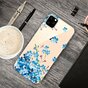 Schattig Flexibel Blauwe Bloemetjes Hoesje iPhone 11 Pro TPU case - Doorzichtig