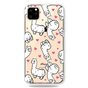 Dieren Eigenwijs Alpaca Hartjes Hoesje iPhone 11 Pro TPU case - Doorzichtig