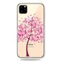 Warm Flexibel Vlinderboom Vlinders Boom Roze Hoesje iPhone 11 Pro Max TPU case - Doorzichtig