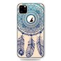 Dromenvanger Mandala Web Blauw Veertjes Spiritueel Hoesje iPhone 11 Pro TPU case - Doorzichtig