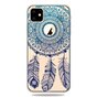 Dromenvanger Mandala Web Blauw Veertjes Spiritueel Hoesje iPhone 11 TPU case - Doorzichtig