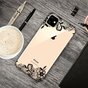 Zwart Wit Bloemen Getekend Omlijnd Creatief Hoesje iPhone 11 TPU case - Doorzichtig