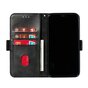 Leren Wallet Bookcase hoesje portemonnee iPhone 11 Pro Max - Zwart