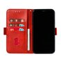 Leren Wallet Bookcase hoesje portemonnee iPhone 11 Pro Max - Rood