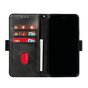 Leren Wallet Bookcase hoesje portemonnee iPhone 11 - Zwart