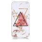 Marmer Patroon Driehoek Goud Roze Zwart Figuur Creatief iPhone 11 TPU case