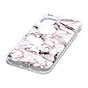 Marmer Patroon Natuursteen Wit Hoesje Case geschikt voor iPhone 11 Pro