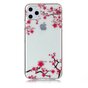 Bloemen Roze Takken Natuur Hoesje Case TPU geschikt voor iPhone 11 Pro Max- Transparant