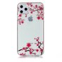 Bloemen Roze Takken Natuur Hoesje Case TPU iPhone 11 Pro Max- Transparant