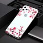 Bloemen Roze Takken Natuur Hoesje Case TPU iPhone 11 Pro Max- Transparant