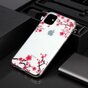 Bloemen Roze Takken Natuur Hoesje Case TPU iPhone 11 - Transparant