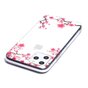 Bloemen Roze Takken Natuur Hoesje Case TPU iPhone 11 Pro - Transparant