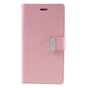 Mercury Goospery Lederen iPhone 7 Plus 8 Plus Walletcase 7 pasjes - Roze