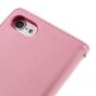 Mercury Goospery Lederen iPhone 7 8 SE 2020 SE 2022 Walletcase 7 pasjes - Roze