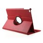 Bescherming 360 draai kunstleer hoes flip - iPad 2017 2018 - rood