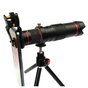 HD 4K 22X Zoom Telephoto Telescooplens voor je telefoon + Tripod - Zwart