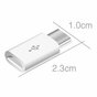 Micro-USB naar USB-Type C Adapter Synchroniseren Opladen - Wit