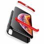 360 bescherming Case Cover iPhone XR hoesje - Zwart en rood