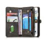 Caseme splitlederen iPhone 6 Plus 6s Plus Wallet Bookcase Hoesje Portemonnee - Grijs