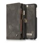 Caseme splitlederen iPhone 6 Plus 6s Plus Wallet Bookcase Hoesje Portemonnee - Grijs