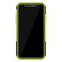 Hybride standaard case shockproof hoesje geschikt voor iPhone 11 - Groen Zwart