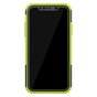 Hybride standaard case shockproof hoesje iPhone 11 - Groen Zwart