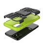 Hybride standaard case shockproof hoesje geschikt voor iPhone 11 - Groen Zwart