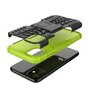 Hybride standaard case shockproof hoesje iPhone 11 - Groen Zwart