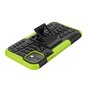 Hybride standaard case shockproof hoesje iPhone 11 - Groen Zwart