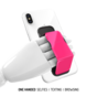 CLCKR universeel vinger grip neon band smartphone - Roze