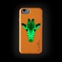 Wilma glow in the dark savanne giraffe hoesje iPhone 6 6s 7 8 SE 2020 SE 2022 - Oranje