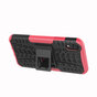 Bandenprofiel hoesje TPU Polycarbonaar iPhone XR case - Zwart Roze Bescherming